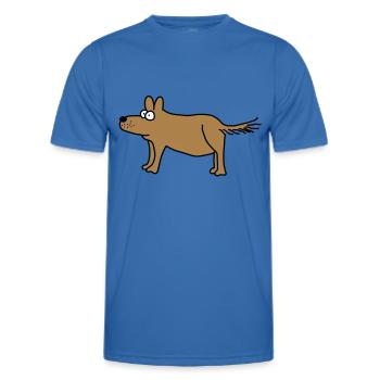 Dog - Men's Functional T-Shirt - royal blue - Front - AI Model Male 178 dark (178cm)
