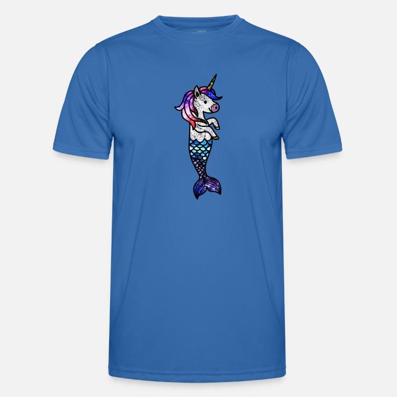 Kosmisches Meeres-Einhorn - Männer Funktions-T-Shirt - Königsblau