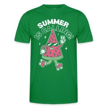 Summer is Calling - Men's Functional T-Shirt - kelly green - Front - AI Model Male 178 dark (178cm)