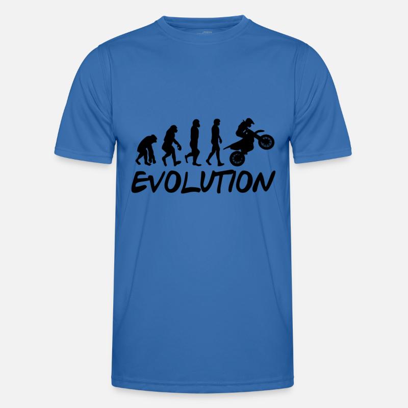 Motorrad Evolution - Männer Funktions-T-Shirt - Königsblau