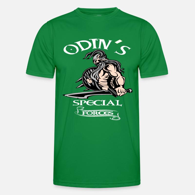 Wikinger Odin Walhalla Krieger Männer Funktions-T-Shirt