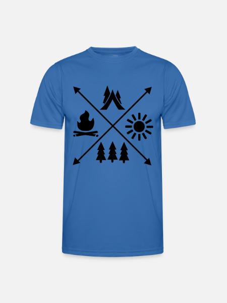 Tent - Men's Functional T-Shirt - royal blue