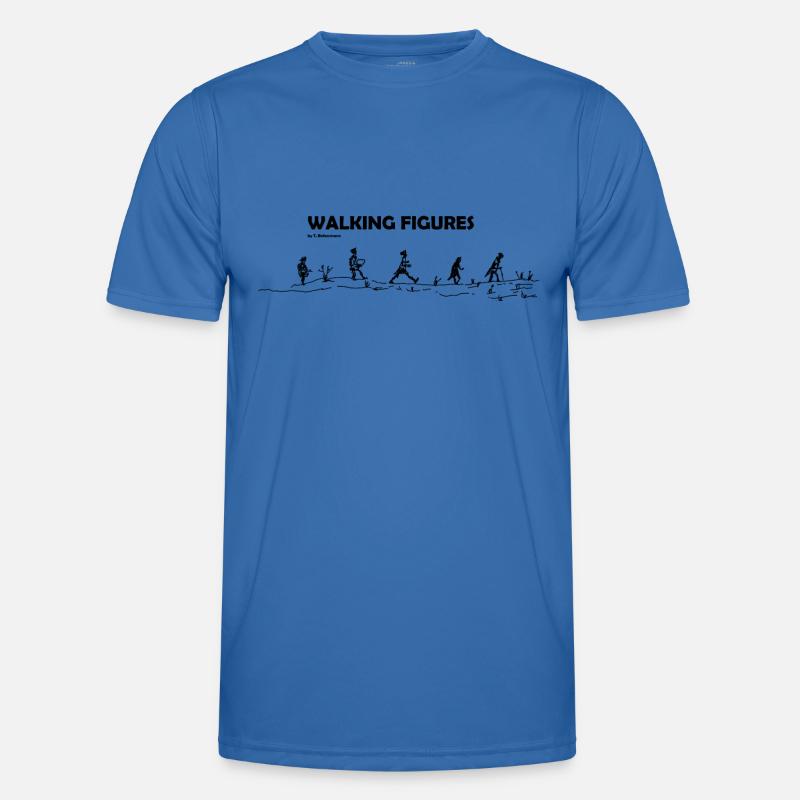 Walking Figures Men's Functional T-Shirt
