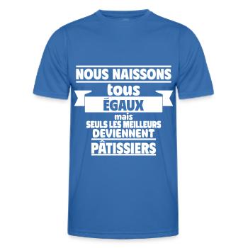 Les meilleurs pâtissiers - T-shirt sport Homme - bleu roi - Devant - AI Model Male 178 dark (178cm)