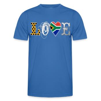 Love South Africa White - Men's Functional T-Shirt - royal blue - Front - AI Model Male 178 dark (178cm)