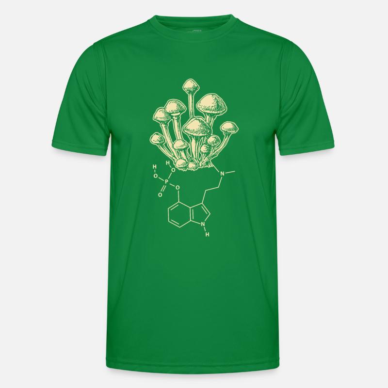 Mushroom Enthogen Psilocybin Men's Functional T-Shirt