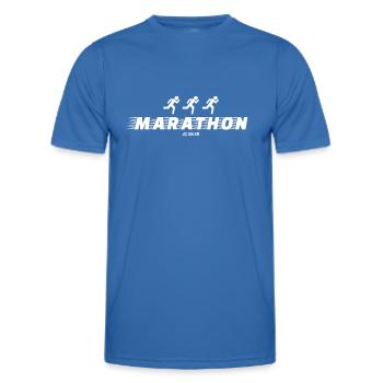 Marathon Teilnehmer 42,195 km | Laufshirt - Männer Funktions-T-Shirt - Königsblau - Vorne - AI Model Male 178 dark (178cm)