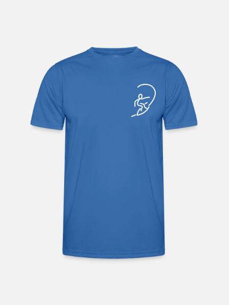 iYpsilon Surfer Welle - Männer Funktions-T-Shirt - Königsblau
