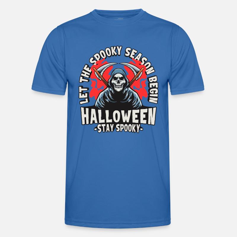 Halloween Grim Reaper Skeleton - Men's Functional T-Shirt - royal blue