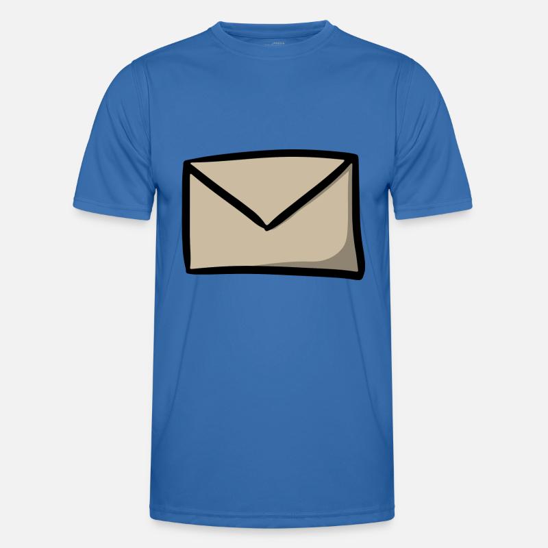Briefsymbol Nachricht E-Mail Brief Sendung Männer Funktions-T-Shirt