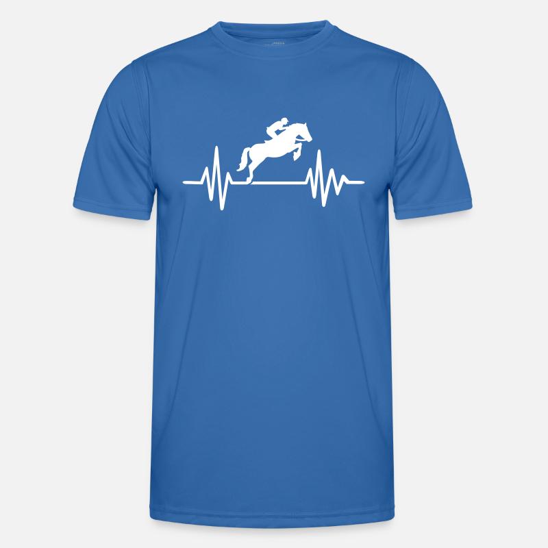 Springreiten Männer Funktions-T-Shirt