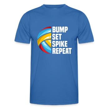 Volleyball beach volleyball athlete gift - Men's Functional T-Shirt - royal blue - Front - AI Model Male 178 dark (178cm)