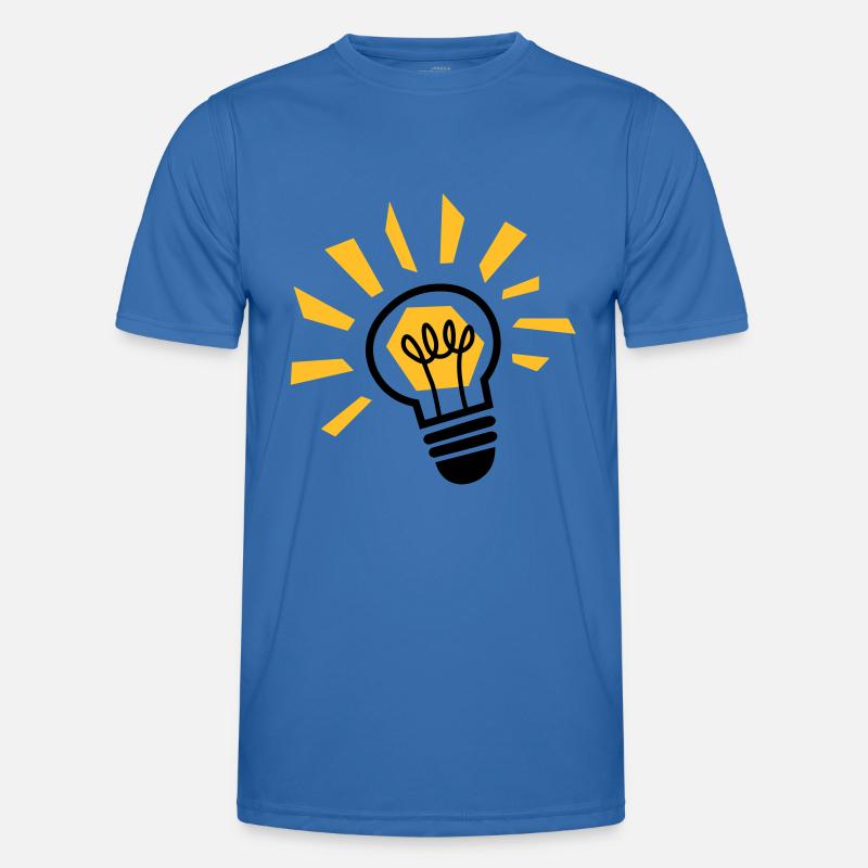 Light bulb - Glühbirne - ampoule - Lampe - Licht Männer Funktions-T-Shirt