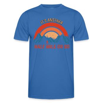 Another mile or so mountains Alps - Men's Functional T-Shirt - royal blue - Front - AI Model Male 178 dark (178cm)
