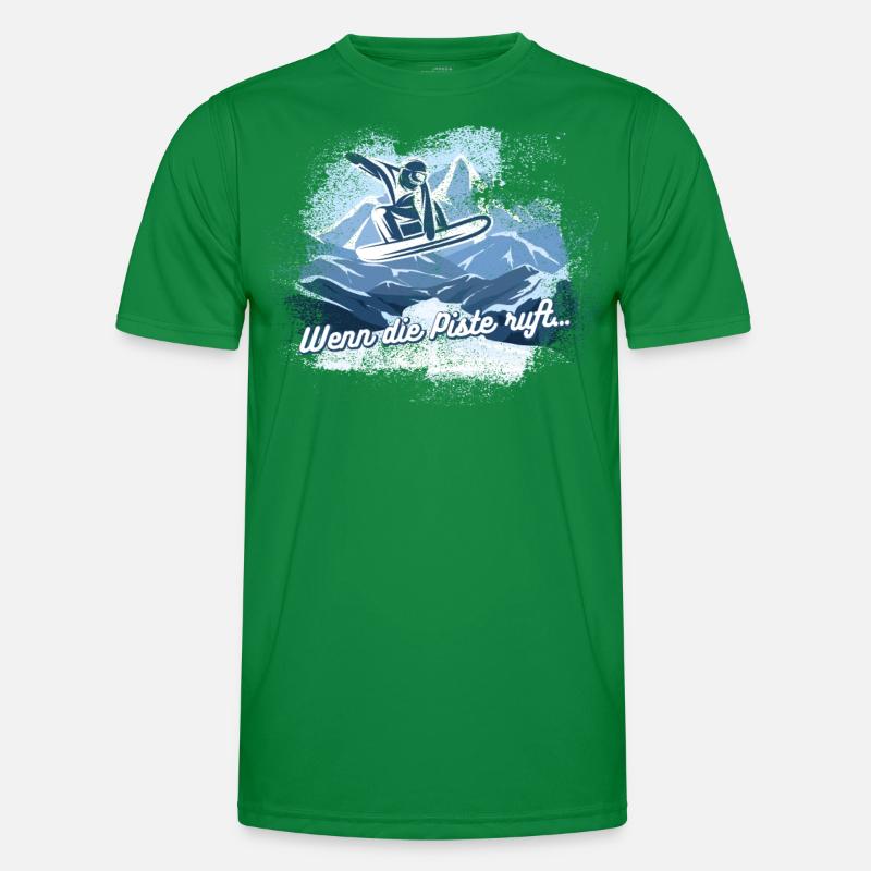 Wintersport, Snowboard Geschenkidee Männer Funktions-T-Shirt