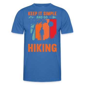 Wandern Berge Natur outdoor Therapie - Männer Funktions-T-Shirt - Königsblau - Vorne - AI Model Male 178 dark (178cm)