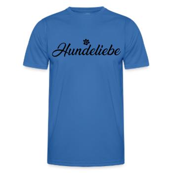 Hundeliebe mit Hundepfote - Männer Funktions-T-Shirt - Königsblau - Vorne - AI Model Male 178 dark (178cm)
