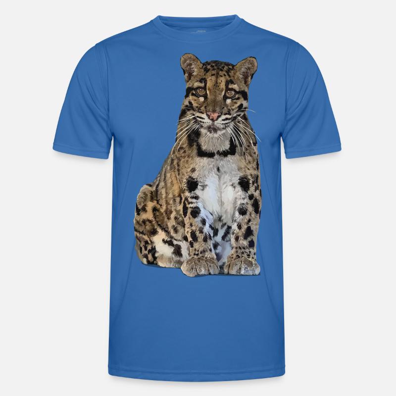 Clouded leopard - Men's Functional T-Shirt - royal blue