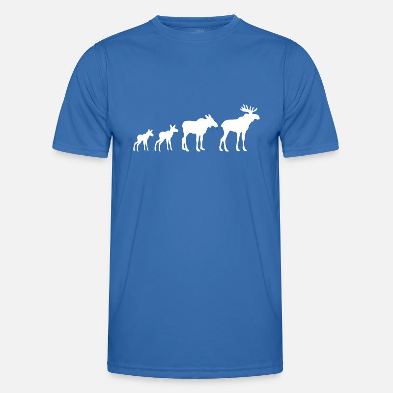 Elk Evolution - Men's Functional T-Shirt - royal blue