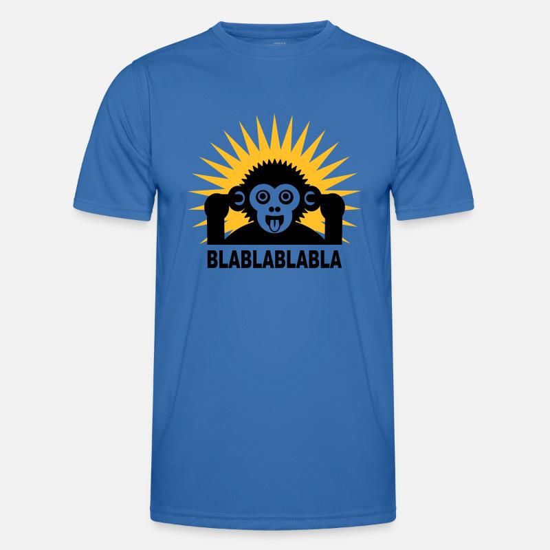 Blablablabla - Monkey babbles with finger in the Men's Functional T-Shirt