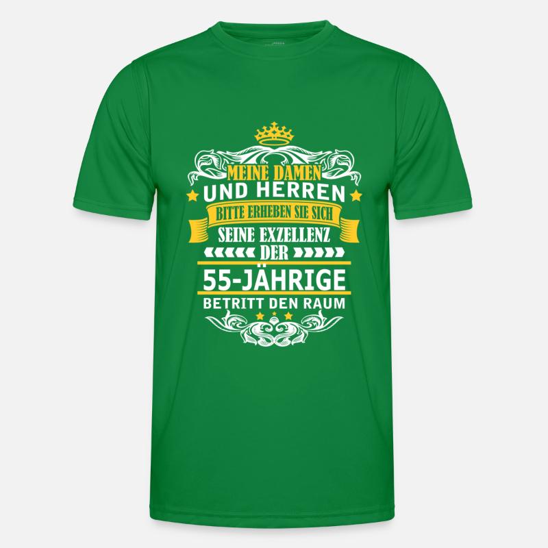 55-JÄHRIGE Männer Funktions-T-Shirt
