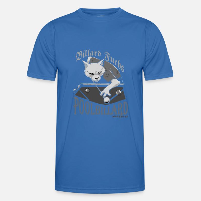 Pool billiards what else, billiard fox with saying Men's Functional T-Shirt