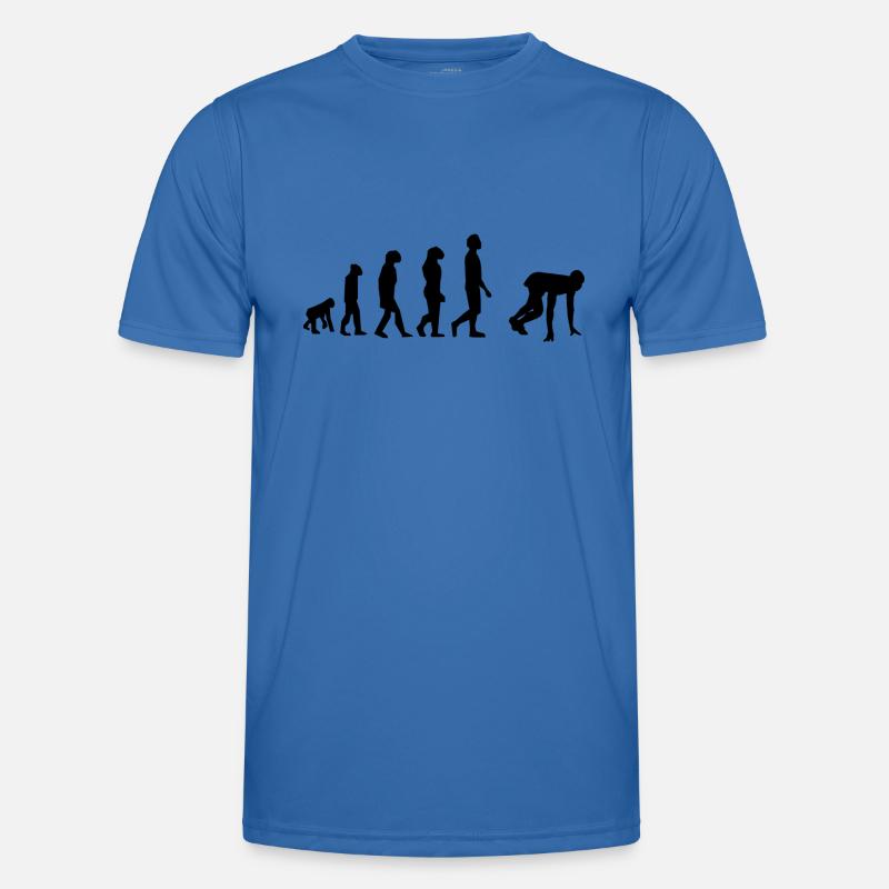 100 Meter Evolution - Männer Funktions-T-Shirt - Königsblau