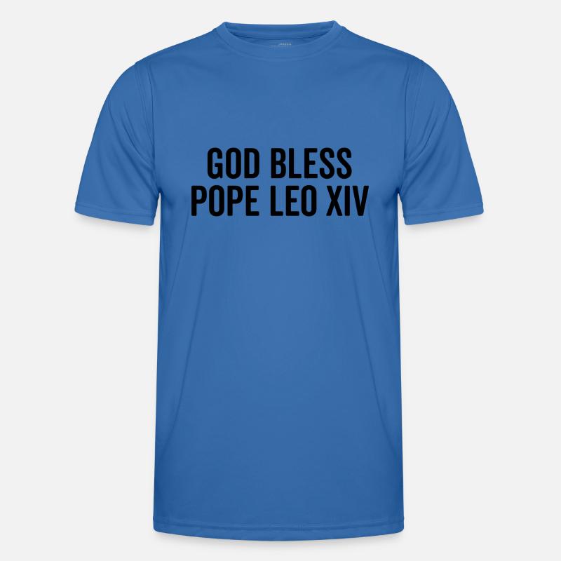 Gott segne Papst Leo XIV. Männer Funktions-T-Shirt
