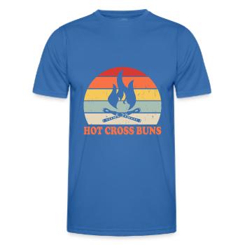 Hot Cross Buns - Men's Functional T-Shirt - royal blue - Front - AI Model Male 178 dark (178cm)