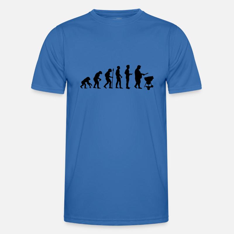 Fat man grill evolution - Männer Funktions-T-Shirt - Königsblau