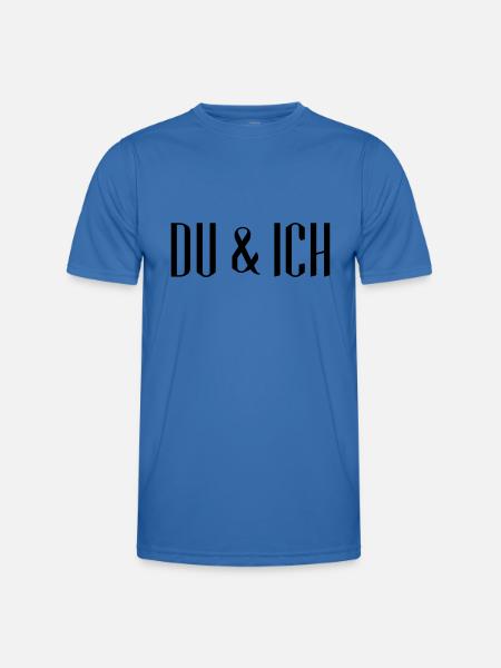 DU & ICH - Designer - Männer Funktions-T-Shirt - Königsblau