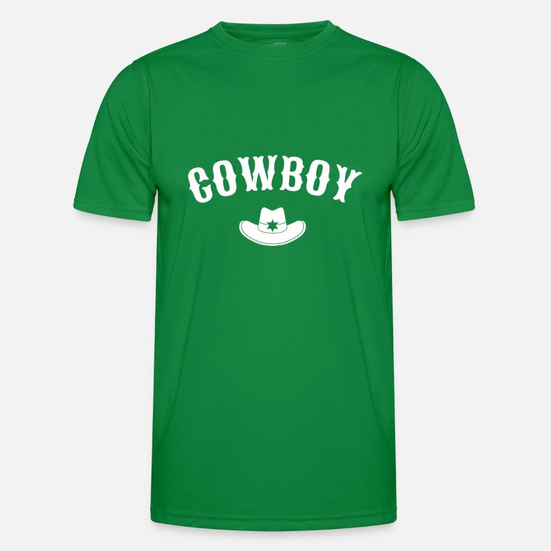 Cowboy stetson t shirt riding Men's Functional T-Shirt