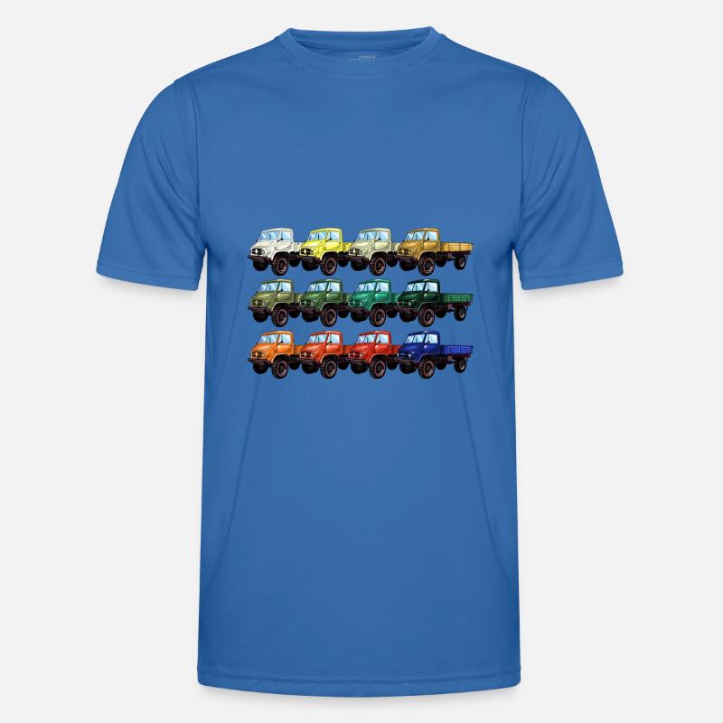 Farbpalette Unimog - Oldtimer - Regenbogen anders Männer Funktions-T-Shirt