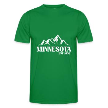 Minnesota - Men's Functional T-Shirt - kelly green - Front - AI Model Male 178 dark (178cm)