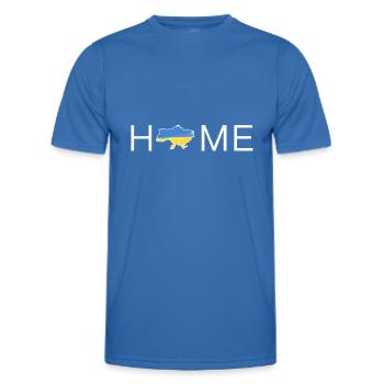 Patriotische Illustration "Die Ukraine ist meine Heimat" - Männer Funktions-T-Shirt - Königsblau - Vorne - AI Model Male 178 dark (178cm)
