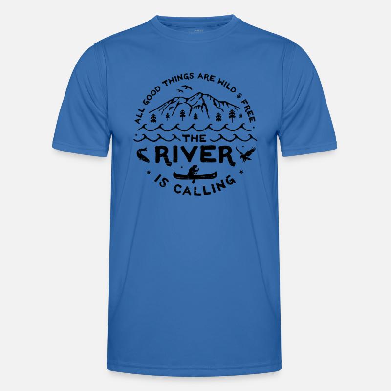 River is Calling s Männer Funktions-T-Shirt