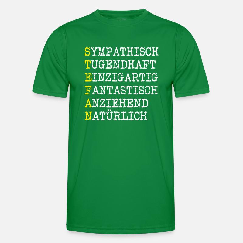 Positive Eigenschaften Stefan Männer Funktions-T-Shirt