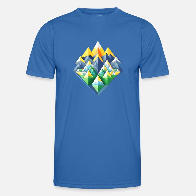 Vector Mountains 01 - Men's Functional T-Shirt - royal blue
