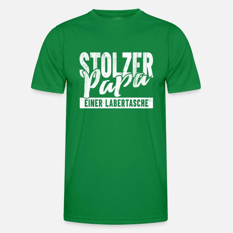 Stolzer Papa einer Labertasche Männer Funktions-T-Shirt