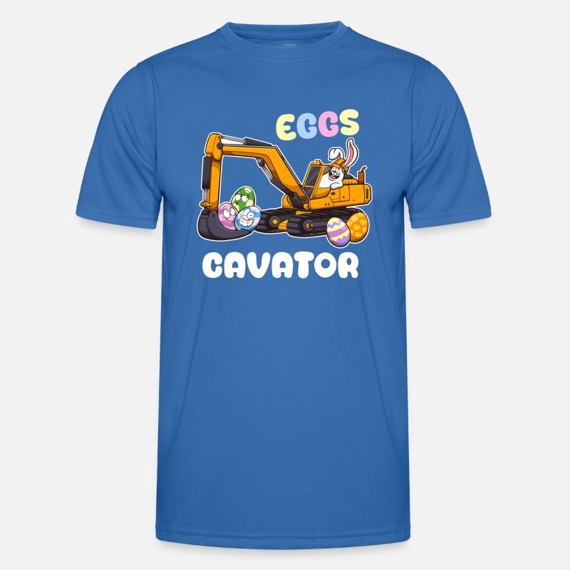 Eggscavator Easter Pun - Men's Functional T-Shirt - royal blue