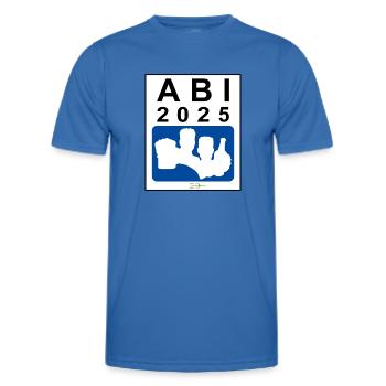 Bier Liga Logo ABI 2025 Blau - Männer Funktions-T-Shirt - Königsblau - Vorne - AI Model Male 178 dark (178cm)