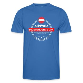 Austrian National Day - Austria 26 October - Men's Functional T-Shirt - royal blue - Front - AI Model Male 178 dark (178cm)