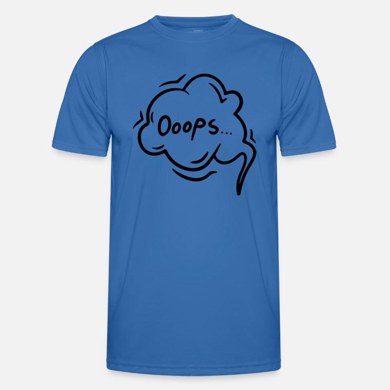 Sprechblase Comic Oops Männer Funktions-T-Shirt