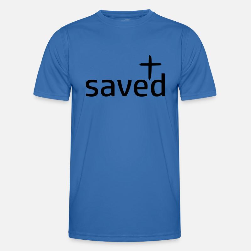 saved gerettet by csDesign Männer Funktions-T-Shirt