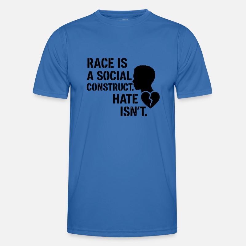 Hate is no social construct - Männer Funktions-T-Shirt - Königsblau