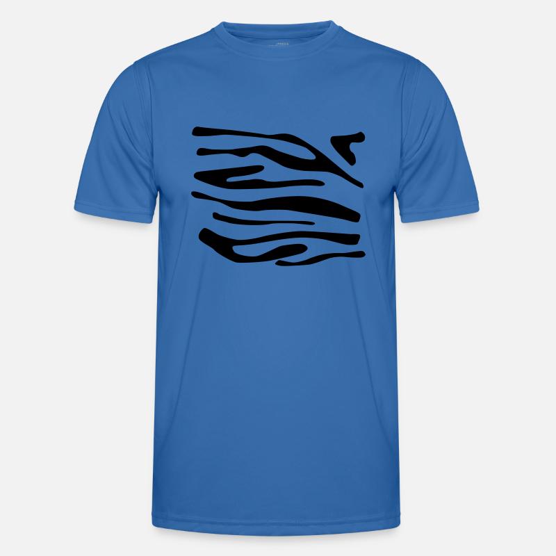 Zebra-Druck ein Männer Funktions-T-Shirt