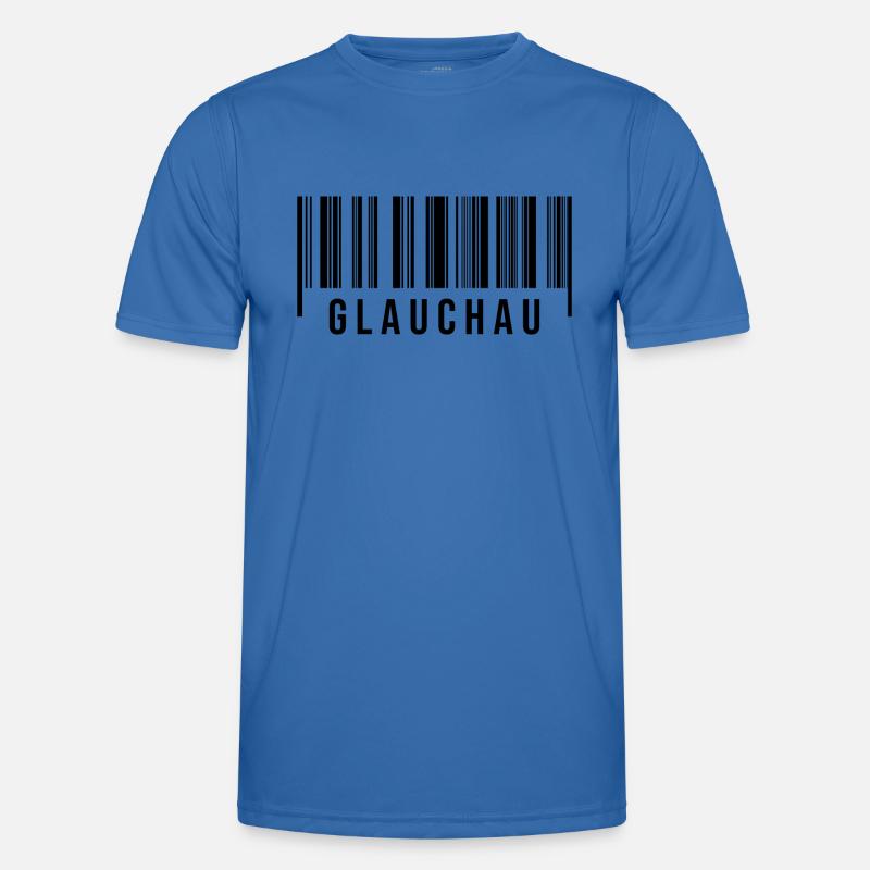 Erzgebirge Strichcode Glauchau Männer Funktions-T-Shirt