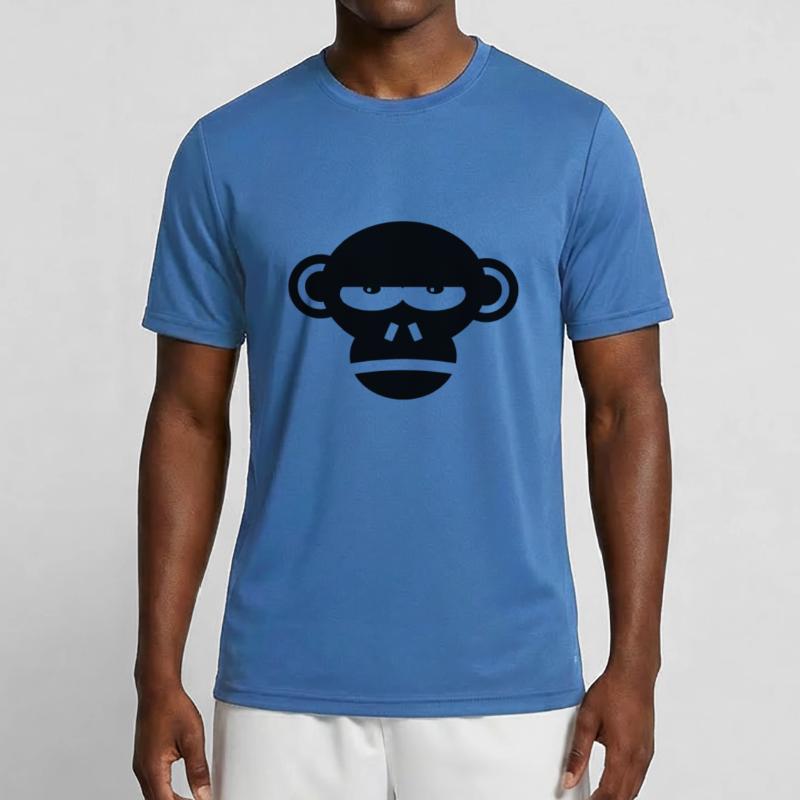 Grumpy Monkey Face Monkey Gift Gift Idea Men's Functional T-Shirt