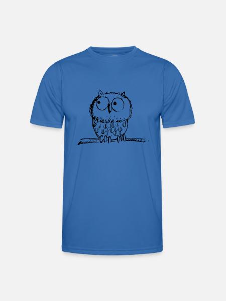 Waldkauz, Käuzchen, Eule, Uhu - Männer Funktions-T-Shirt - Königsblau
