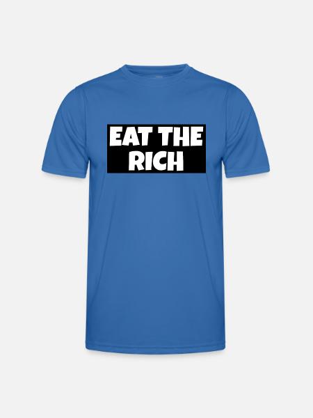 Eat the rich - Männer Funktions-T-Shirt - Königsblau
